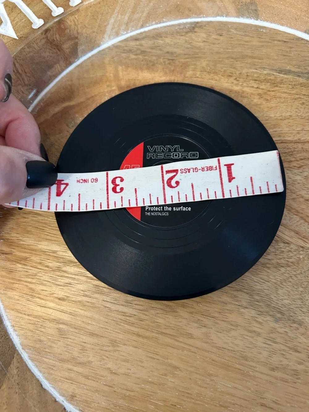 Mini Record Coaster Set NEW protect the Surface, Rest on Me “song” titles